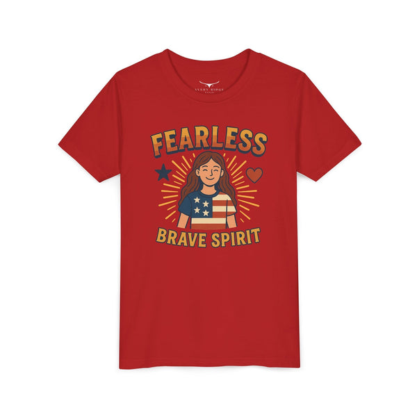 Fearless Brave Spirit Youth T-ShirtApparel - Kids clothes