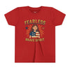 Fearless Brave Spirit Youth T-ShirtApparel - Red / S - Kids clothes