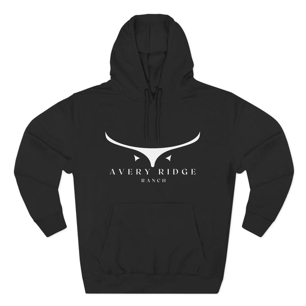 Fleece Hoodie - Avery Ridge Ranch - Pullover - XS / Black - Hoodie