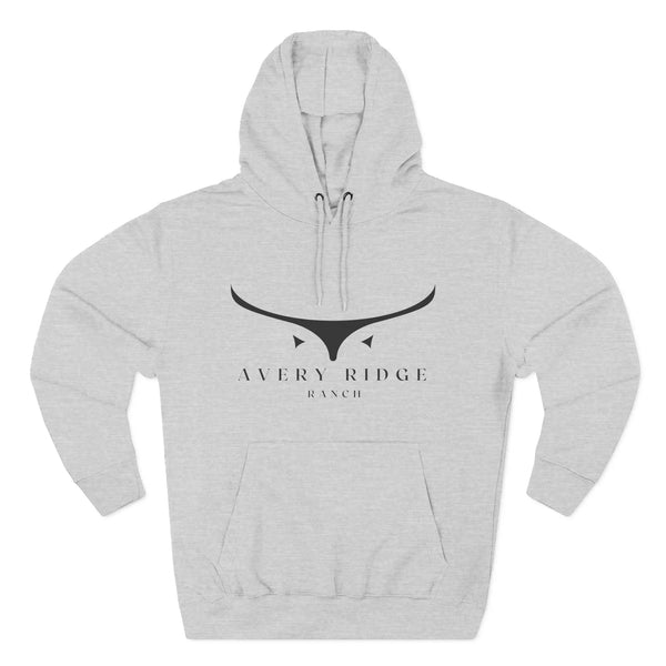 Fleece Hoodie - Avery Ridge Ranch - Pullover - XS / Heather Grey - Hoodie