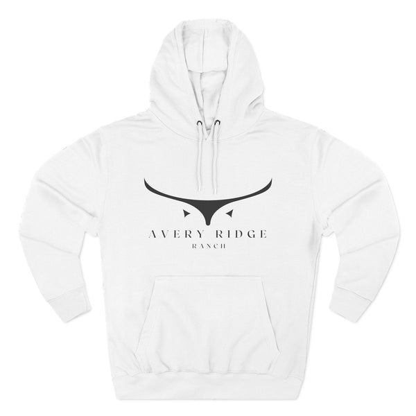 Fleece Hoodie - Avery Ridge Ranch - Pullover - XS / White - Hoodie