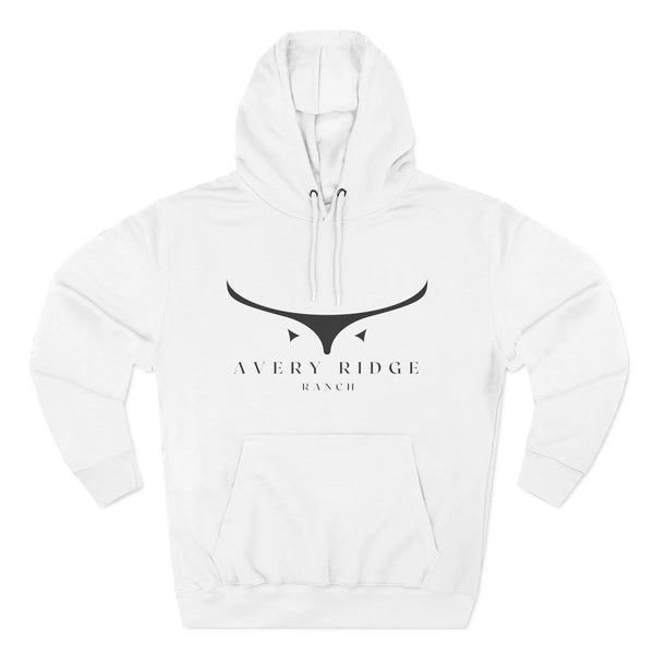 Fleece Hoodie - Avery Ridge Ranch - Pullover - XS / White - Hoodie