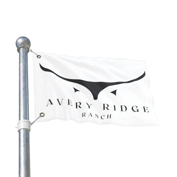 Avery Ridge Ranch Double Sided Flag Outdoor Decor Wall Art Farmhouse Flag Gift for Ranch Owners Party Decoration - 12’’