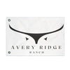 Avery Ridge Ranch Double Sided Flag Outdoor Decor Wall Art Farmhouse Flag Gift for Ranch Owners Party Decoration - 12’’