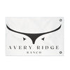Avery Ridge Ranch Double Sided Flag Outdoor Decor Wall Art Farmhouse Flag Gift for Ranch Owners Party Decoration - 12’’