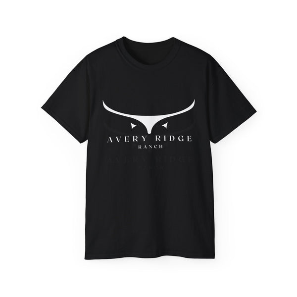 Cotton T-Shirt - Longhorn - Avery Ridge Ranch - Black / S - T-Shirt