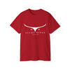 Cotton T-Shirt - Longhorn - Avery Ridge Ranch - Cherry Red / S - T-Shirt