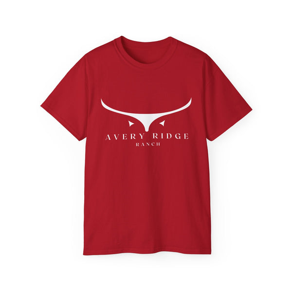Cotton T-Shirt - Longhorn - Avery Ridge Ranch - Cherry Red / S - T-Shirt