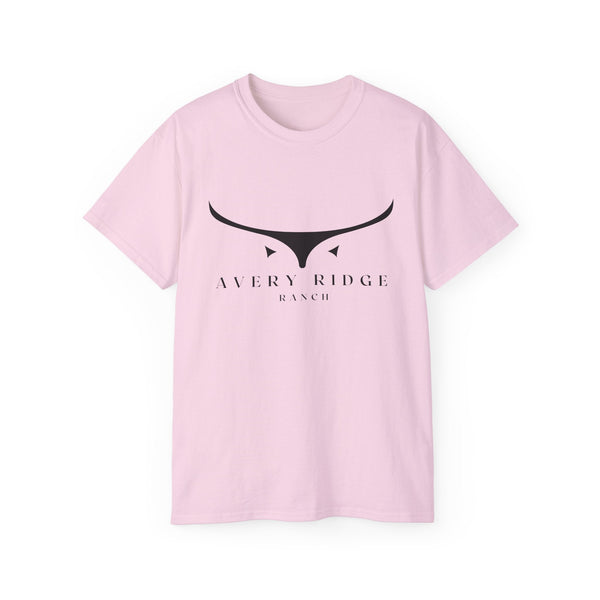 Cotton T-Shirt - Longhorn - Avery Ridge Ranch - Light Pink / S - T-Shirt