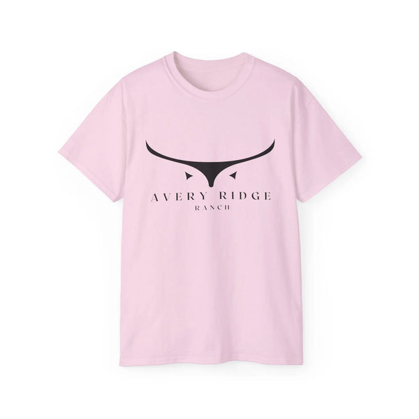 Cotton T-Shirt - Longhorn - Avery Ridge Ranch - Light Pink / S - T-Shirt