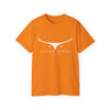 Cotton T-Shirt - Longhorn - Avery Ridge Ranch - Safety Orange / S - T-Shirt