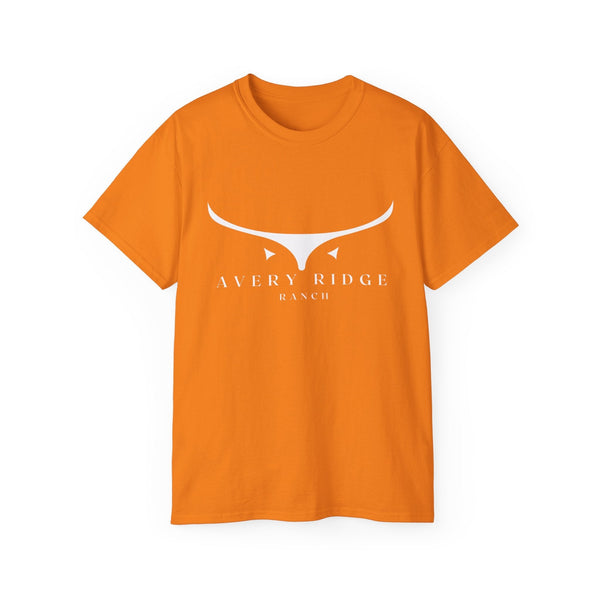 Cotton T-Shirt - Longhorn - Avery Ridge Ranch - Safety Orange / S - T-Shirt