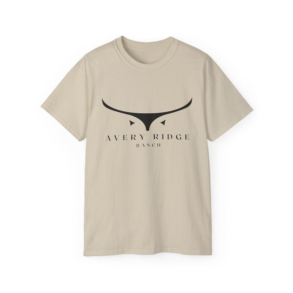 Cotton T-Shirt - Longhorn - Avery Ridge Ranch - Sand / S - T-Shirt