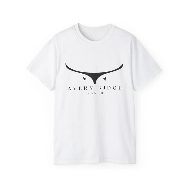 Cotton T-Shirt - Longhorn - Avery Ridge Ranch - White / S - T-Shirt