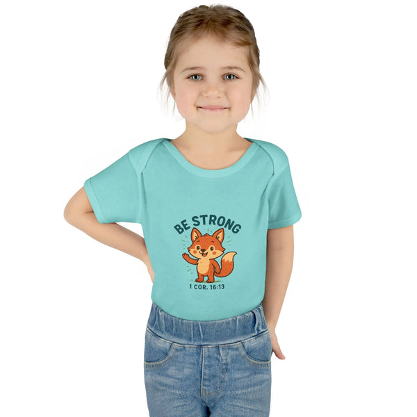 Be Strong - Cute Fox Baby Bodysuit - Kids clothes