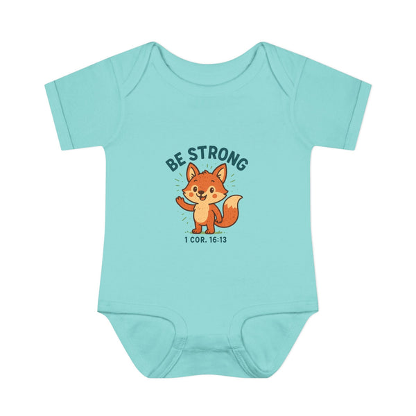Be Strong - Cute Fox Baby Bodysuit - NB (0-3M) / Chill - Kids clothes