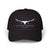 Black cap with 'Avery Ridge Ranch' logo on a white background