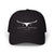 Black cap with 'Avery Ridge Ranch' logo on a white background