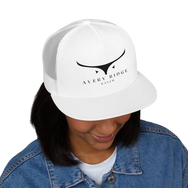 Bull horn 5 panel trucker cap - White / One size - Hats