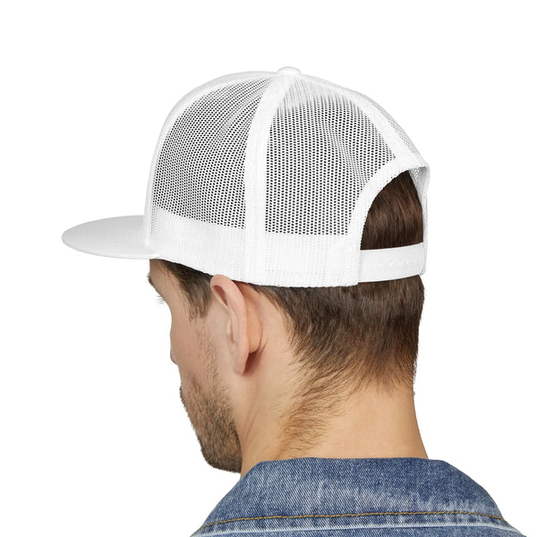 Bull horn 5 panel trucker cap - White / One size - Hats
