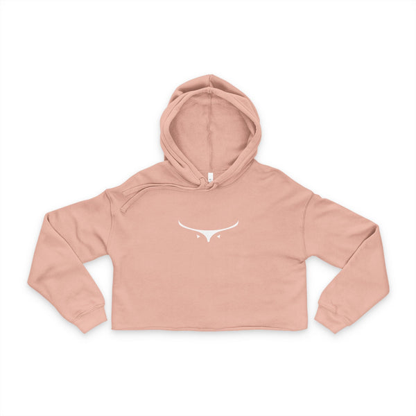 Womens Cropped Hoodie - Avery Ridge Ranch - Peach / S - Hoodie
