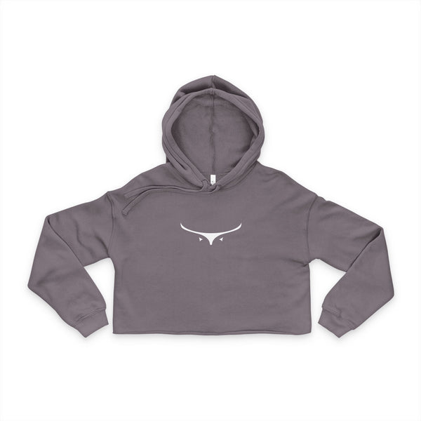 Womens Cropped Hoodie - Avery Ridge Ranch - Storm / S - Hoodie