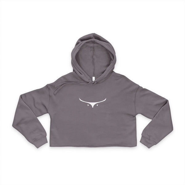 Womens Cropped Hoodie - Avery Ridge Ranch - Storm / S - Hoodie