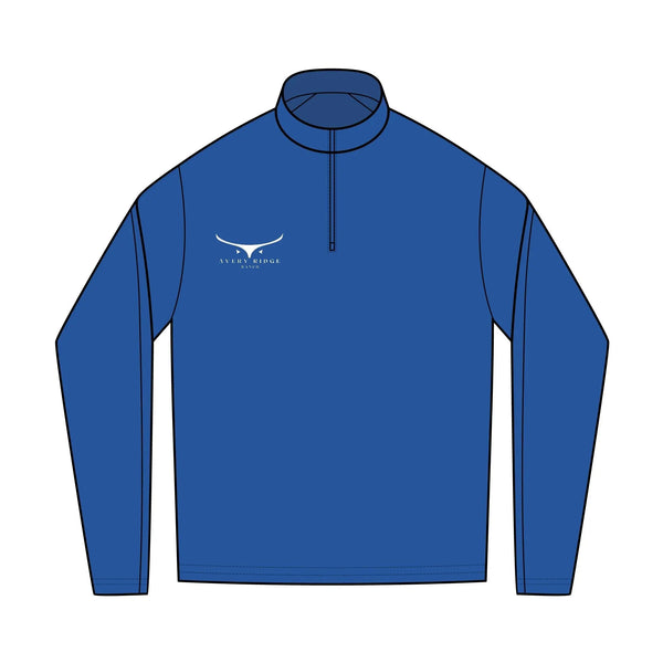 Unisex Stretch Quarter-Zip Pullover - Avery Ridge Ranch - S / Blue Note - Sweatshirt