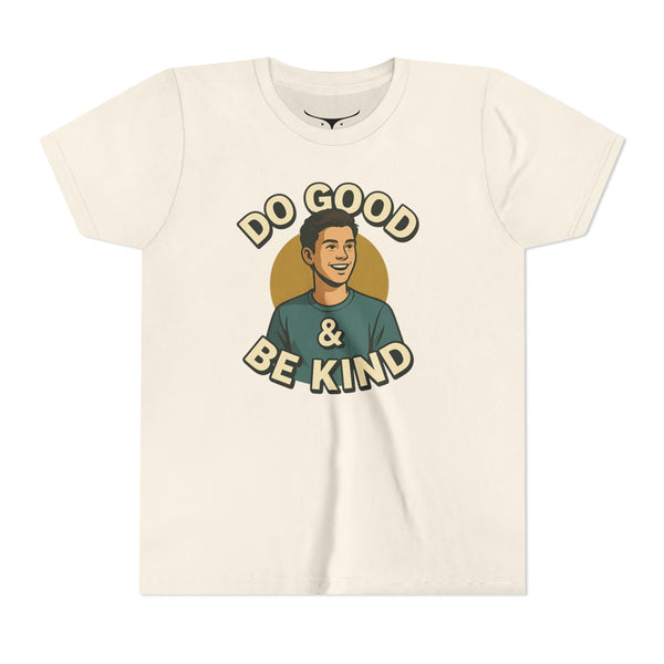 Do Good & Be Kind’ Inspirational Youth T-Shirt - Natural / S - Kids clothes