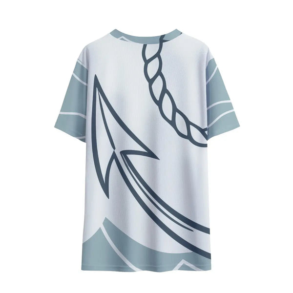 Hope anchor round neck birds eye fabric kids t-shirt