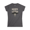 Hope in the Storm Inspirational T-Shirt - Charcoal / S - T-Shirt