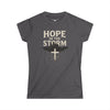 Hope in the Storm Inspirational T-Shirt - Charcoal / S - T-Shirt