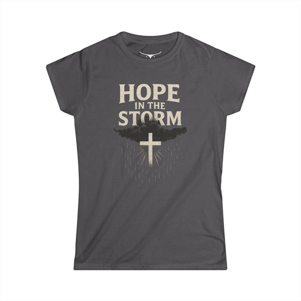 Hope in the Storm Inspirational T-Shirt - Charcoal / S - T-Shirt