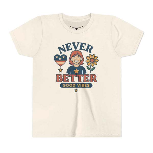Positive Vibes - Youth T-Shirt - Natural / S - Kids clothes