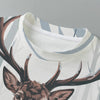 Men’s deer forest print classic round neck t shirt