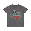 Work Hard Stay Humble T-shirt - Texas Spirit - S / Charcoal - V-neck