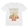 Work Hard Dream Big - Mens V-Neck - White / S - T-Shirt