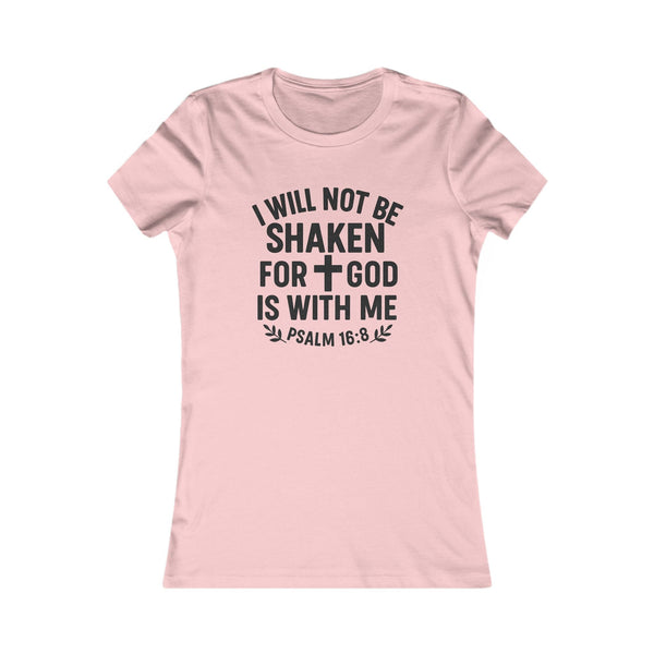 Faith-Inspired Women’s Tee: Shaken for God Christian Apparel Inspirational Shirt Gift for Believers Bible Verse Fashion