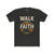 Walk By Faith - Mens T-Shirt - Solid Heavy Metal / XS - T-Shirt