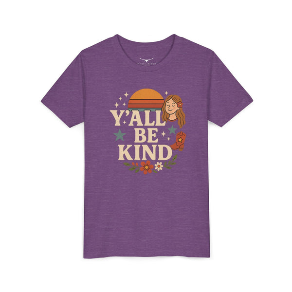 Y’all Be Kind - Youth Short Sleeve T-Shirt - Kids clothes