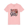 Texas Girl Floral Youth T-Shirt - Kids clothes