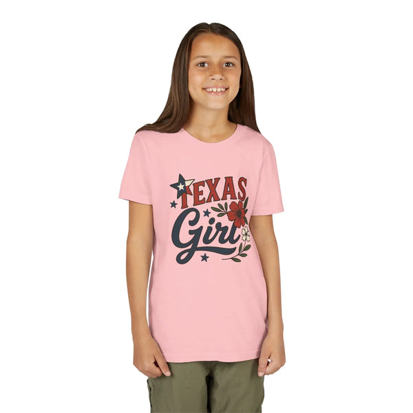 Texas Girl Floral Youth T-Shirt - Kids clothes