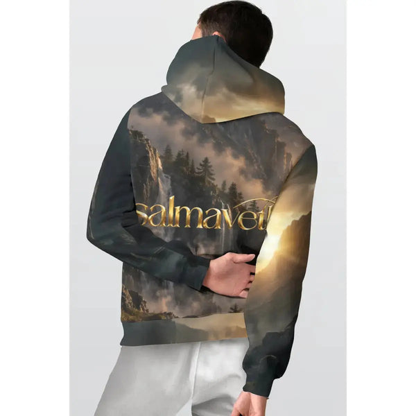 All-Over Print Men's Thicken Pullover Hoodie Yoycol