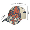 Southwestern landscape curved brim snapback cap - U / White